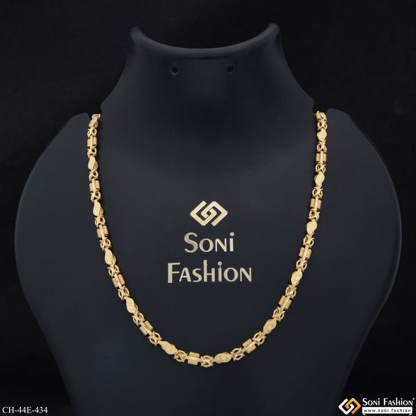 1 Gram Gold Plated 2 In 1 Chain for Men - Style E434