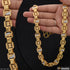 1 Gram Gold Plated Artisanal Design Fashionable Design Chain for Men - Style C451