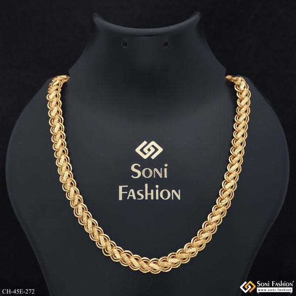 1 Gram Gold Plated Kohli Nawabi Chain for Men - Style E272