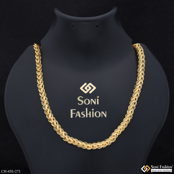 1 Gram Gold Plated Best Quality Kohli Chain for Men - Style E273