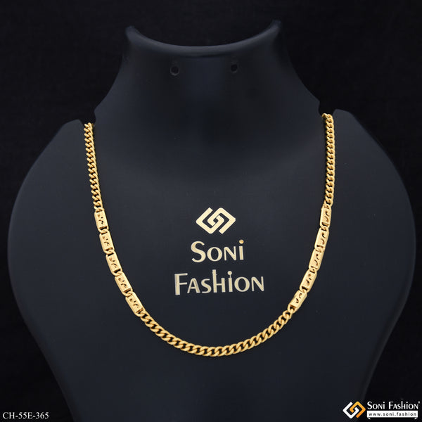 1 Gram Gold Plated Amazing Design Link Nawabi Chain for Men - Style E365