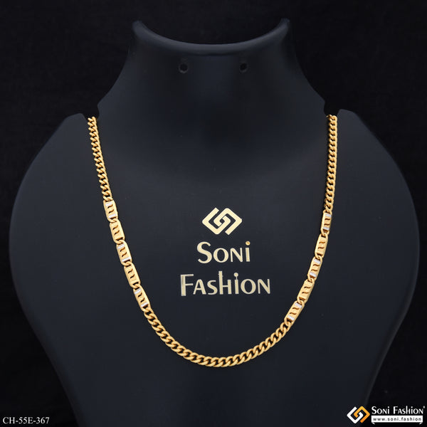 1 Gram Gold Plated Glamorous Design Link Nawabi Chain for Men - Style E367