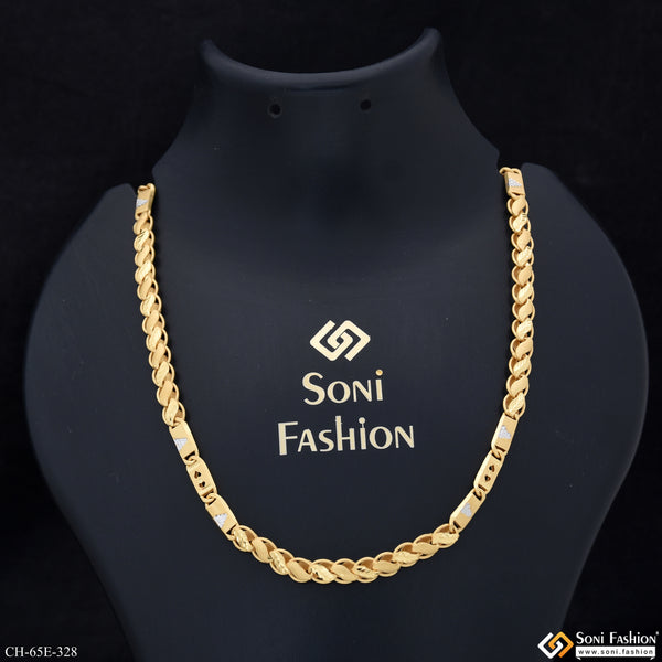 1 Gram Gold Plated Kohli Nawabi Chain for Men - Style E328