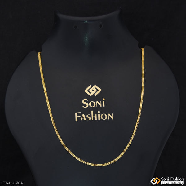Superior Quality 18k Gold Plated Chain for Men - Style D824