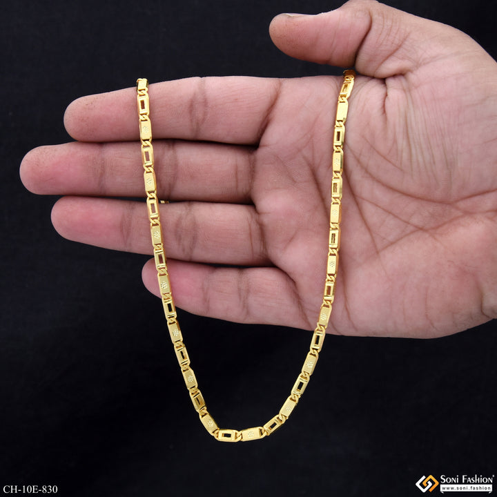 Navabi Chain Artisanal Design Gold Plated Nawabi Chain for Men - Style E830 – Soni ...