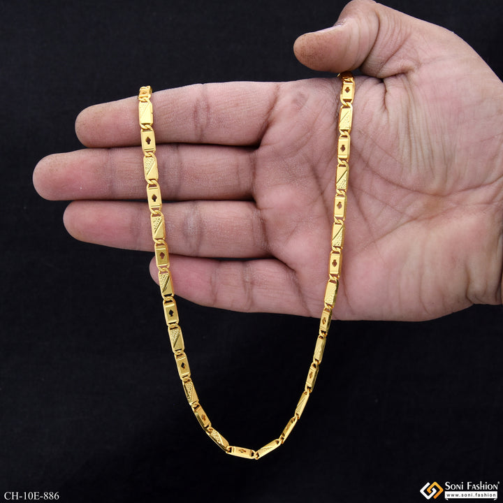 Navabi Chain Artisanal Design Gold Plated Nawabi Chain for Men - Style E886 – Soni ...
