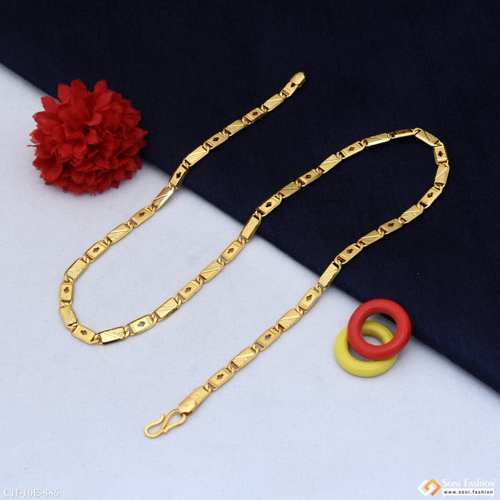 Navabi Chain Artisanal Design Gold Plated Nawabi Chain for Men - Style E886 – Soni ...