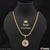 1 Gram Gold Plated Sun with Diamond Chain Pendant Combo for Men (CP-C333-A981)