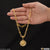 1 Gram Gold Plated Lion Best Quality Chain Pendant Combo for Men (CP-C034-B099)