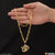 1 Gram Gold Plated Om Prominent Design Chain Pendant Combo for Men (CP-C034-B497)