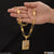 1 Gram Gold Plated Jaguar Delicate Design Chain Pendant Combo for Men (CP-C047-B487)