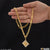 1 Gram Gold Plated Sun Latest Design Chain Pendant Combo for Men (CP-C584-B558)