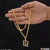 1 Gram Gold Plated Goga Maharaj Antique Design Chain Pendant Combo (CP-C564-B253)