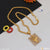 Krishna Fashionable Design Gold Plated Chain Pendant Combo for Men (CP-B635-A681)
