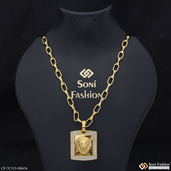 Lion Fashionable Design Pendant With Chain for Men (CP-C315-B454)