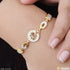 Casual Design with Diamond Casual Design Gold Plated Bracelet for Lady - Style A351