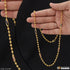 Casual Design with Diamond Funky Design Gold Plated Mala for Women - Style A407