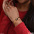 Charming Design With Diamond Golden Color Bracelet For Lady & Girl - Style Lbra077