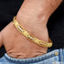 Classic with Diamond Delicate Design Gold Plated Bracelet for Men - Style C960