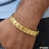 Cool Design Superior Quality Golden Color Stainless Steel Bracelet for Men - Style A964