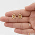 Cool Design with Diamond Unique Design Gold Plated Earrings for Ladies - Style A032