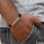 Cute Design Best Quality with Diamond Line Rose Gold Bracelet for Men - Style B691
