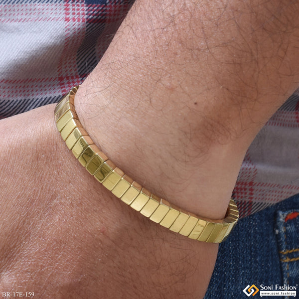 Delicate Design Golden Color Ceramic Bracelet for Men - Style E159
