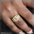 Delicate Design with Diamond Awesome Design Gold Plated Ring for Men - Style B602