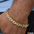 Delight Gold and Rhodium Plated Bracelet for Men - Style A738