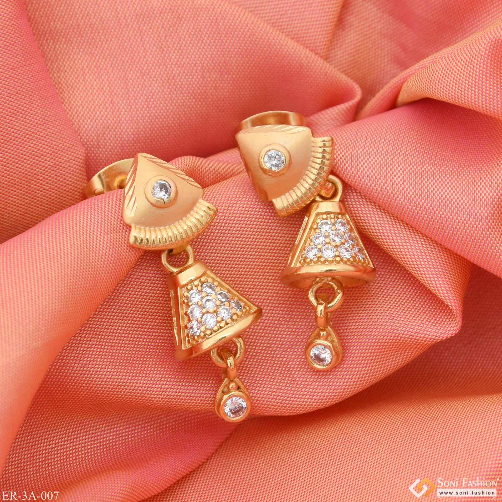 Shop Jewelry Earrings - Fancy Heart Bling Earrings l MCHARMS