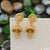 Classic with Diamond Beautiful Design Gold Plated Earrings for Lady - Style A030