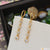 Best Quality with Diamond Designer Gold Plated Earrings for Ladies - Style A033