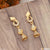 Gorgeous Design with Diamond New Style Gold Plated Earrings for Lady - Style A035