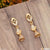 New Style with Diamond Fancy Design Gold Plated Earrings for Lady - Style A036