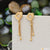 Unique Design with Diamond Cool Design Gold Plated Earrings for Lady - Style A039