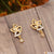 Cool Design with Diamond New Style Gold Plated Earrings for Lady - Style A041