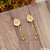 Fashionable with Diamond Latest Design Gold Plated Earrings for Ladies - Style A048