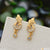Cool Design with Diamond Fancy Design Gold Plated Earrings for Ladies - Style A049