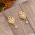 Heart Shape with Diamond Cool Design Gold Plated Earrings for Lady - Style A050