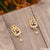 Lovely Design with Diamond Fancy Design Gold Plated Earrings for Lady - Style A051