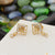 Unique Design with Diamond Designer Gold Plated Earrings for Lady - Style A054