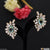 Light Blue Stone with Diamond Designer Gold Plated Earrings for Lady - Style A065