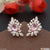 Light Pink Stone with Diamond New Style Gold Plated Earrings for Lady - Style A067