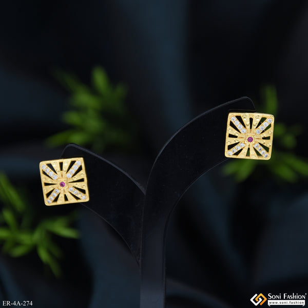 Designer Gold Plated Earrings for Ladies - Style A274