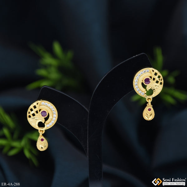 Best Quality Gold Plated Earrings for Ladies - Style A288