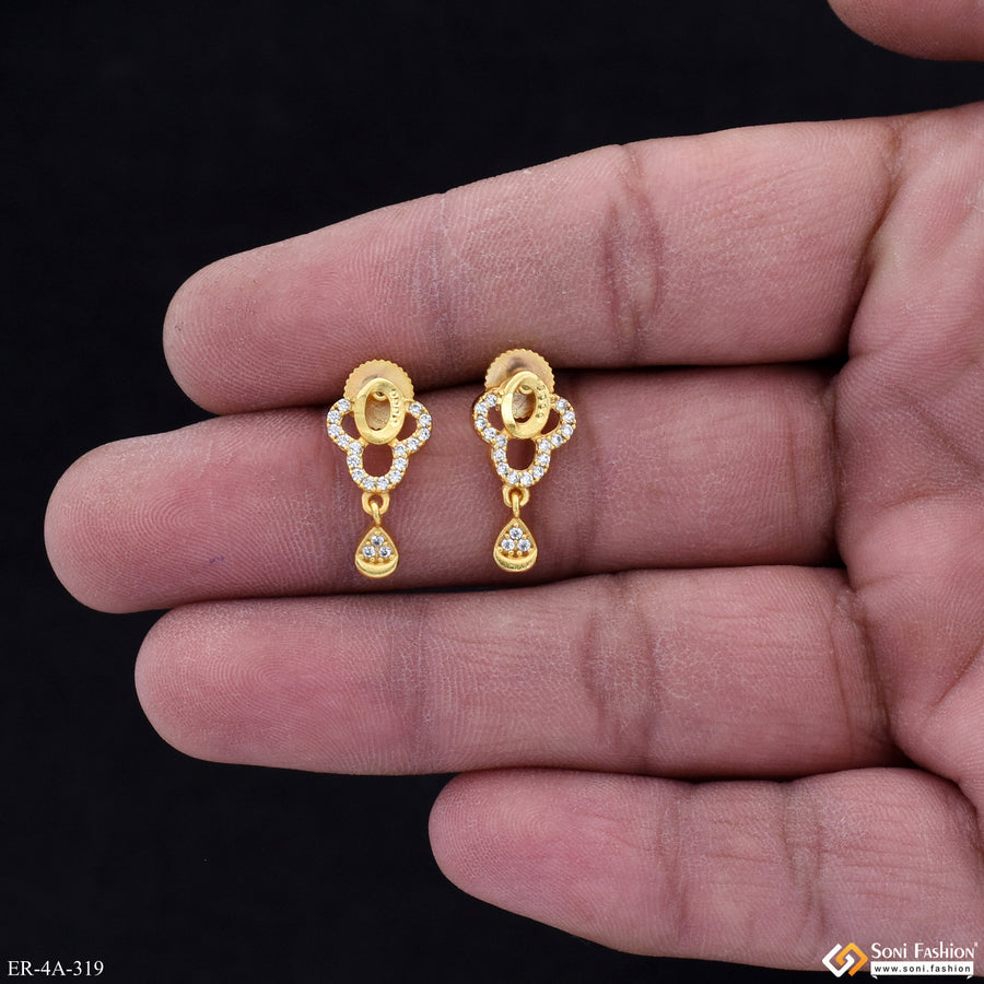 Radiant Design Gold Plated Earrings for Women - Style A319