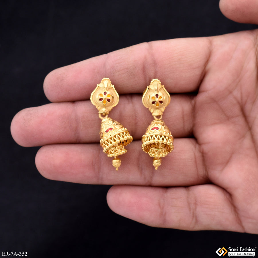 Dazzling Design Gold Plated Earrings for Women - Style A352