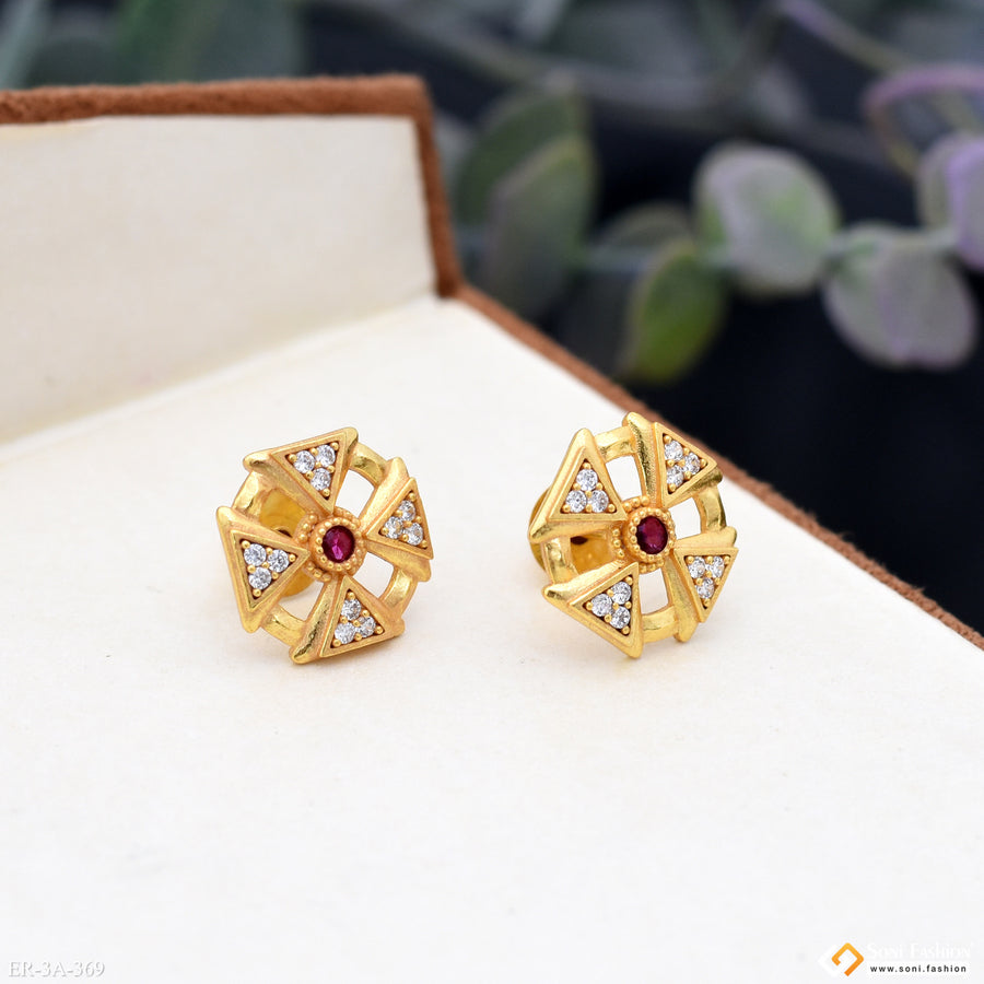 Opulent Design Gold Plated Earrings for Women - Style A369