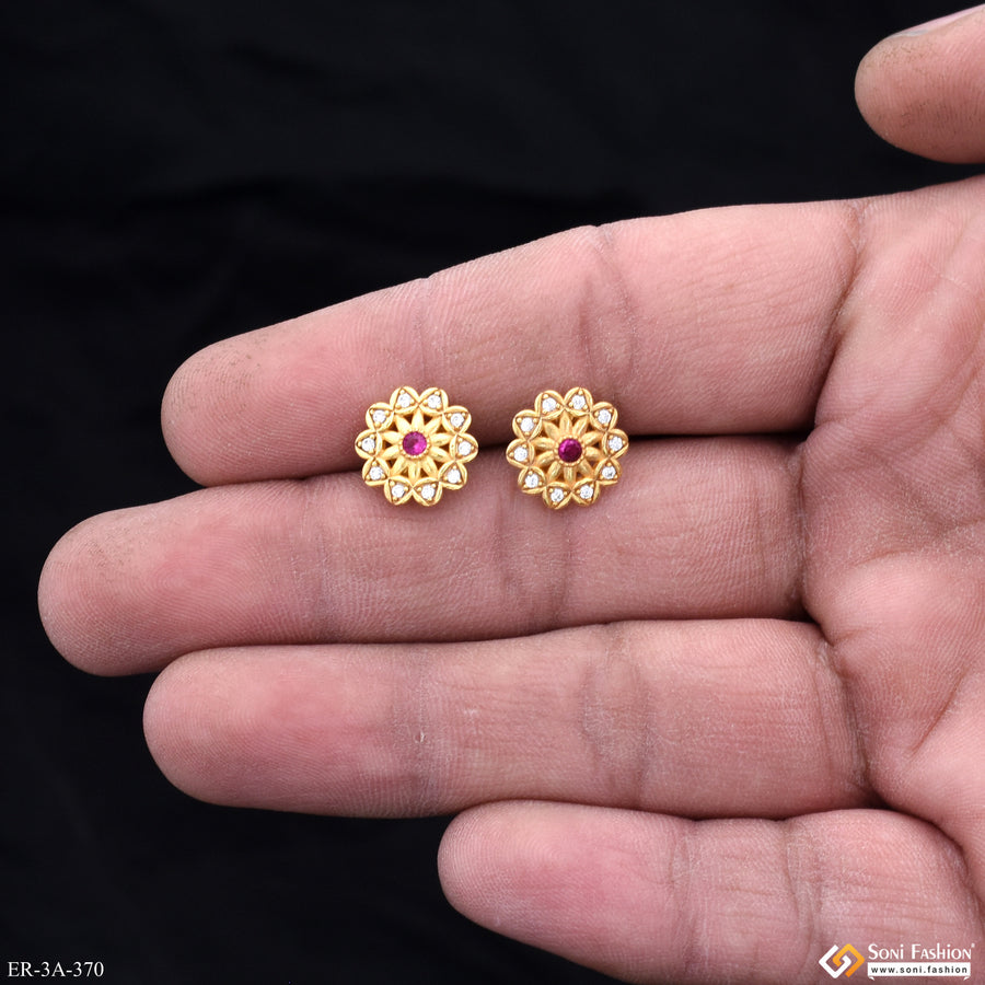Fashionable Gold Plated Earrings for Women - Style A370