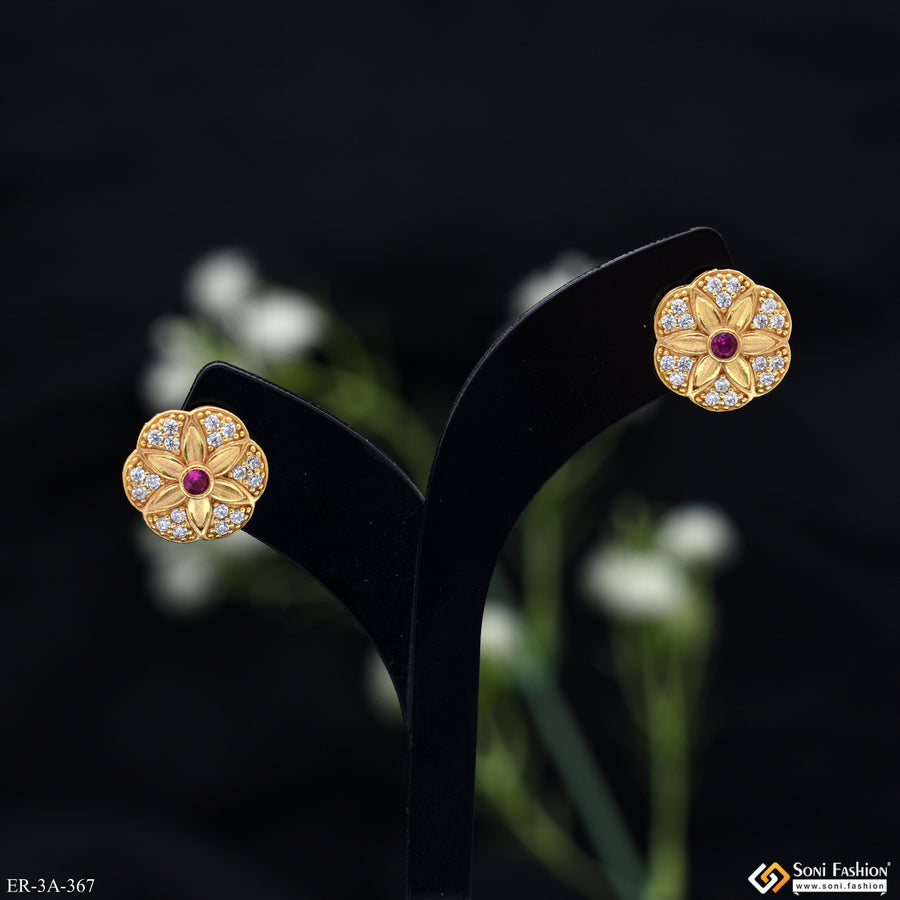 Exclusive Design Gold Plated Earrings for Women - Style A367